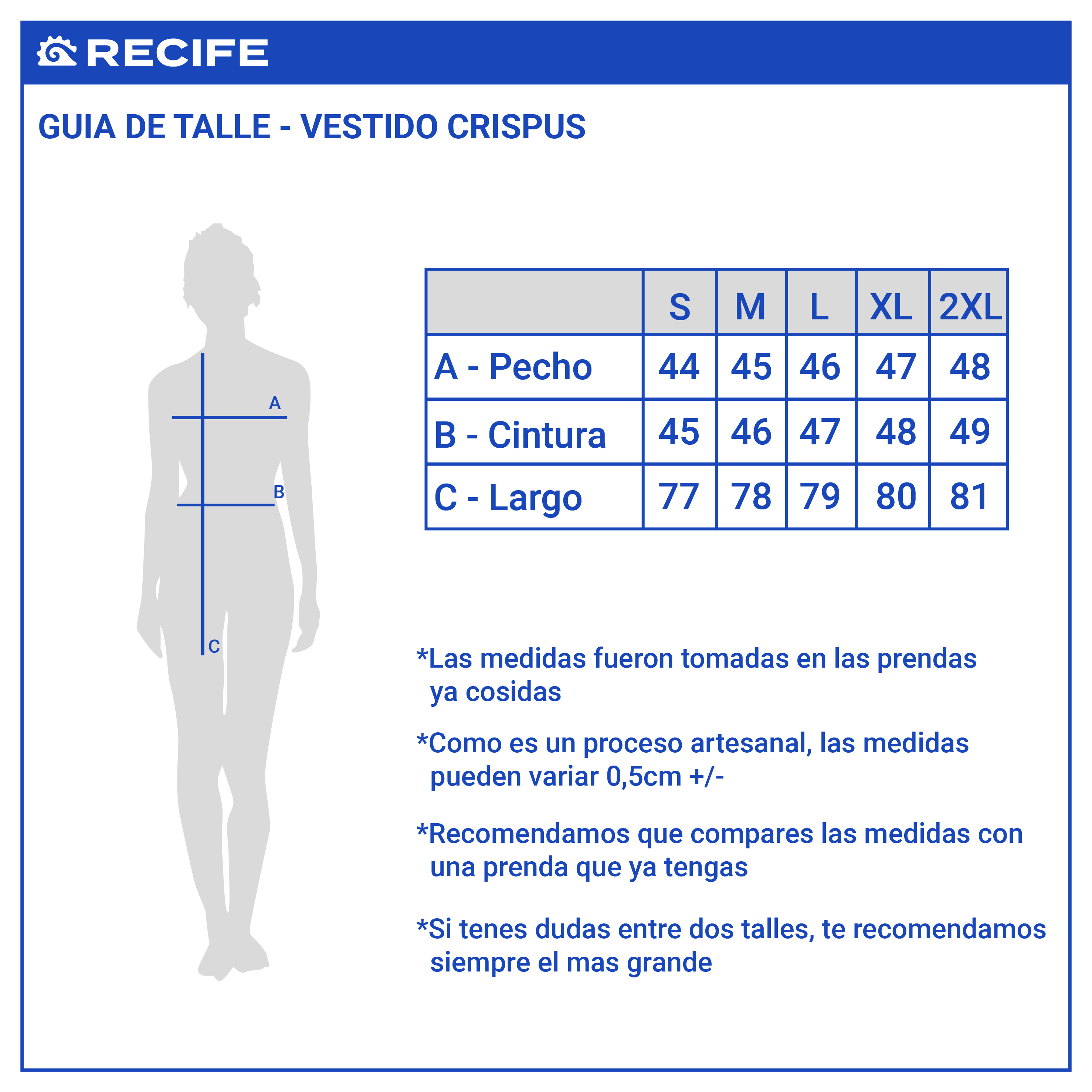 TABLA DE TALLES